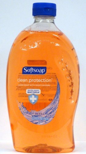 Softsoap Clean Protection Liquid Hand Soap with Moisturizers, 32 Oz Refill Bottle (Pack of 2)