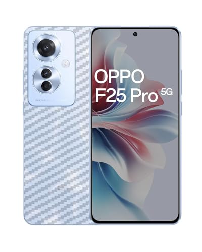 Image of Compatible with Back Skin Sticker /Vinyl wrap /Protective Film Mobile Skin by Candeal Mizhan (only Back) (Oppo, Carbon Fiber Transparent, Oppo F25 Pro 5G)