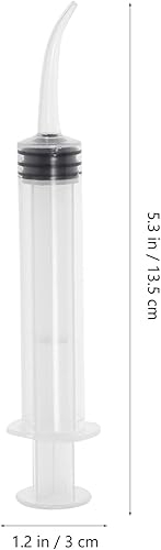 Miniatura 2 de Healifty Paquete de 4 jeringas dentales, jeringas desechables de 0.4 fl oz para riego dental con punta curvada para cuidado dental oral