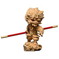 Amazon.co.jp: 孫悟空の置物・木製彫刻 神像 美術品「西遊記 孫悟空