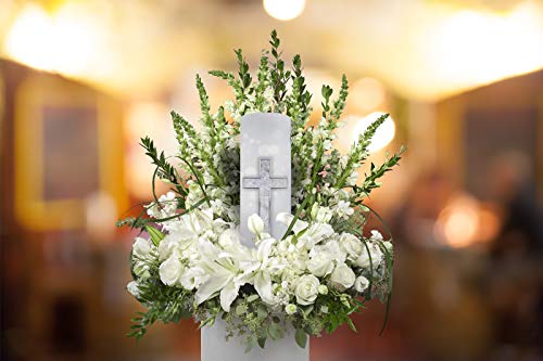 Image of Silver Cross Scattering Tubes for Human Ashes TSA Approved Scattering Urn and Eco-Friendly Biodegradable Urns for Human Ashes & Biodegradable Urn for Burial at Sea