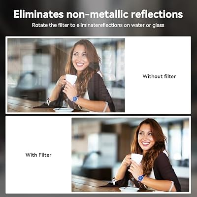 APEXEL CPL 58mm Circular Polarizer Polarizing Filter for iPhone + ND Filter Variable ND2-400
