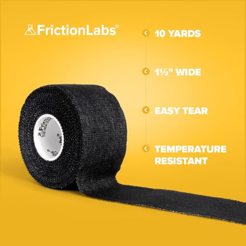 Image of Friction Labs Athletic Finger Tape - Rock Climbing Tape for Skin Protection - 1.5 inch Zinc Oxide Tape - Protective Sports Tape - Easy Tear, Strong Stick - Recyclable Packaging - 10 Yards