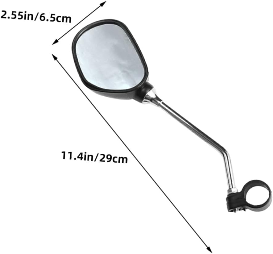 SUPVOX 2 Pairs Mountain Bike Rearview Mirrors for Handlebars, Lightweight Shockproof Bicycle Rear View Mirror Set, Universal Fit for Road and Electric Bikes, Easy Installation for Cycling