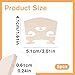 5 PCS Violin Bridge 4/4 Full Size, Finer Grade Solid Maple Violin Bridge Pre-Cut Semi Fitted Bridges Sharper Sound Volume Violins Parts for Fit Most 4/4 Violins