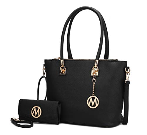 Image of Mia K Collection Crossbody Shoulder Handbag for Women, PU Leather Pocketbook Top-Handle Purse Tote-Satchel Bag