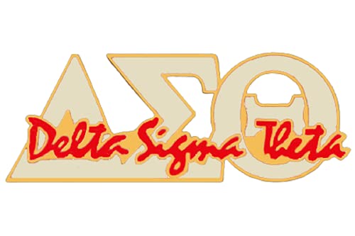 Delta Sigma Theta Sorority New Signature White Lapel Pin