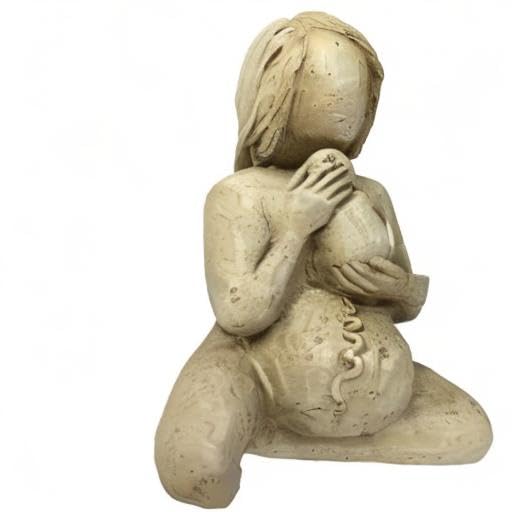 Estatua Mujer Embarazada Gran Madre para Decoración miniatura 7