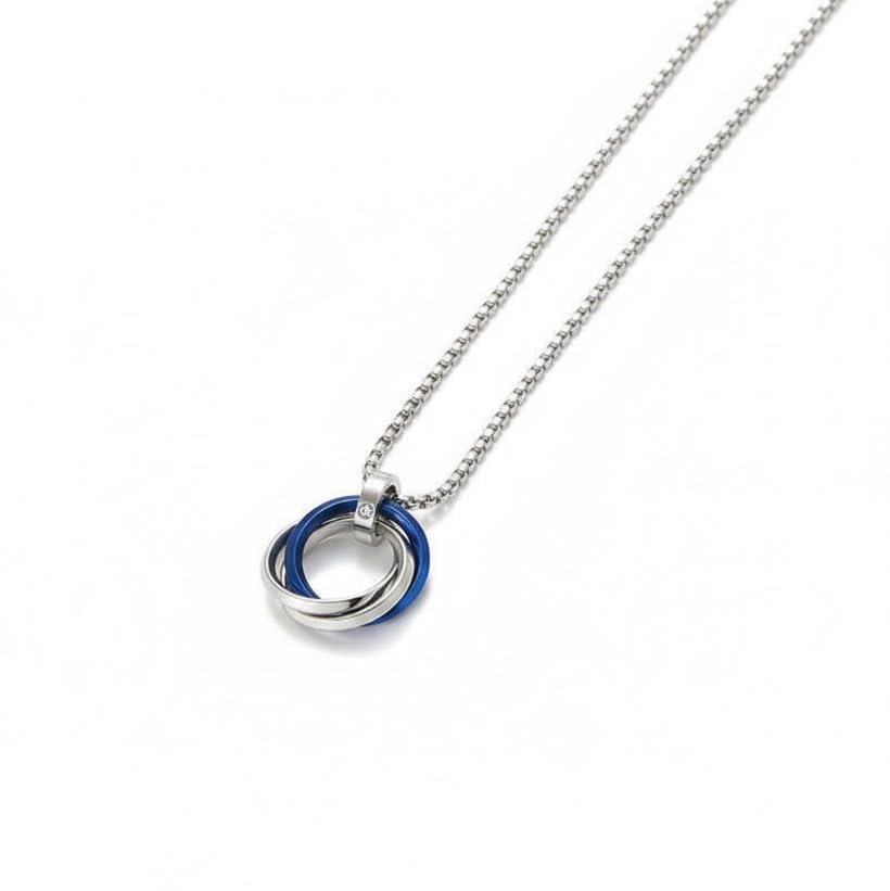 rgulus Men’s Ring Locket with chain – Stylish Dual-Tone Pendant | Alloy | Modern Men’s Jewellery.-picture-45