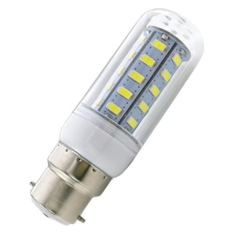 Aoxdi 1X B22 Bayonet Cap Bulb 6w, Cool White, 36 SMD 5730 LED Light Bulb Energy Saving Bulb, AC220-240V Cover