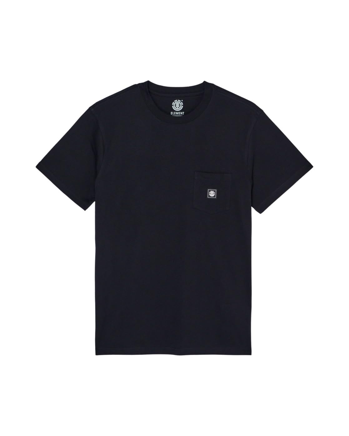 Element Icon Label Pocket - Short Sleeve T-Shirt - Men - Black.