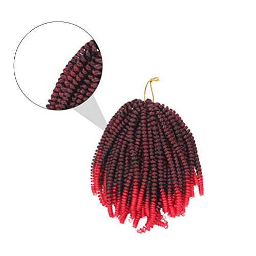 FRCOLOR Dreadlocks Twist Wig Short Encaracolado Peruca Trançada Faux Crochet Cabelo Perucas Afro par