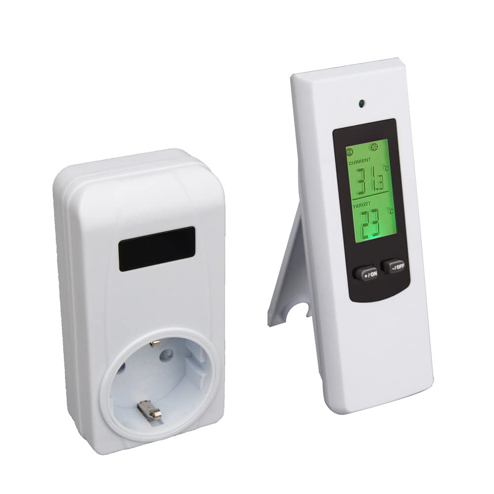 Contrôleur de thermostat sans fil prise programmable écran LCD rétroéclairé HUIOP