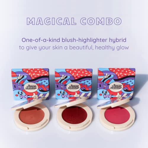 Jamie Makeup Blighlighter Blush And Highlighter Hybrid - Healthy Cream Blush Moisturizer For Natural Cheek Tint - For All Skin Types - Cruelty Free & Vegan Makeup (The Nude One) #TOP2