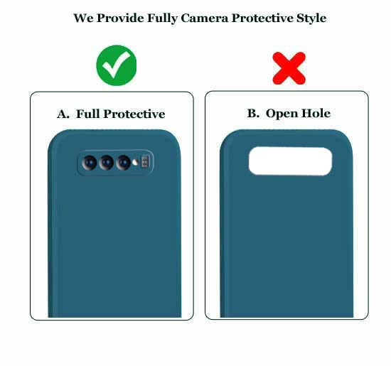 Image of A rtistque Liquid Silicone Matte Shockproof Flexible with Camera Protection Soft Back Cover Case for Samsung Galaxy S10 Plus - Blue
