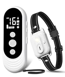 Collier De Dressage pour Chien,Collier Electrique pour Chien Portée de 3km,Mode Lumière Nocturne,1-50 Niveaux d’Entraînement, BIP Vibration Choc, Adapté à Tous Les Chiens,Étanche Rechargeable