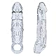 BDSMYOU Penishülle Penis Sleeve - Penis Verlängerung 65 mm,Penis Extender für Penis Vergrößern,Penismanschetten Dildo mit Hodenring Penisring für Zeit Verlängern,Sex Spielzeug für Männer Paare (200mm)