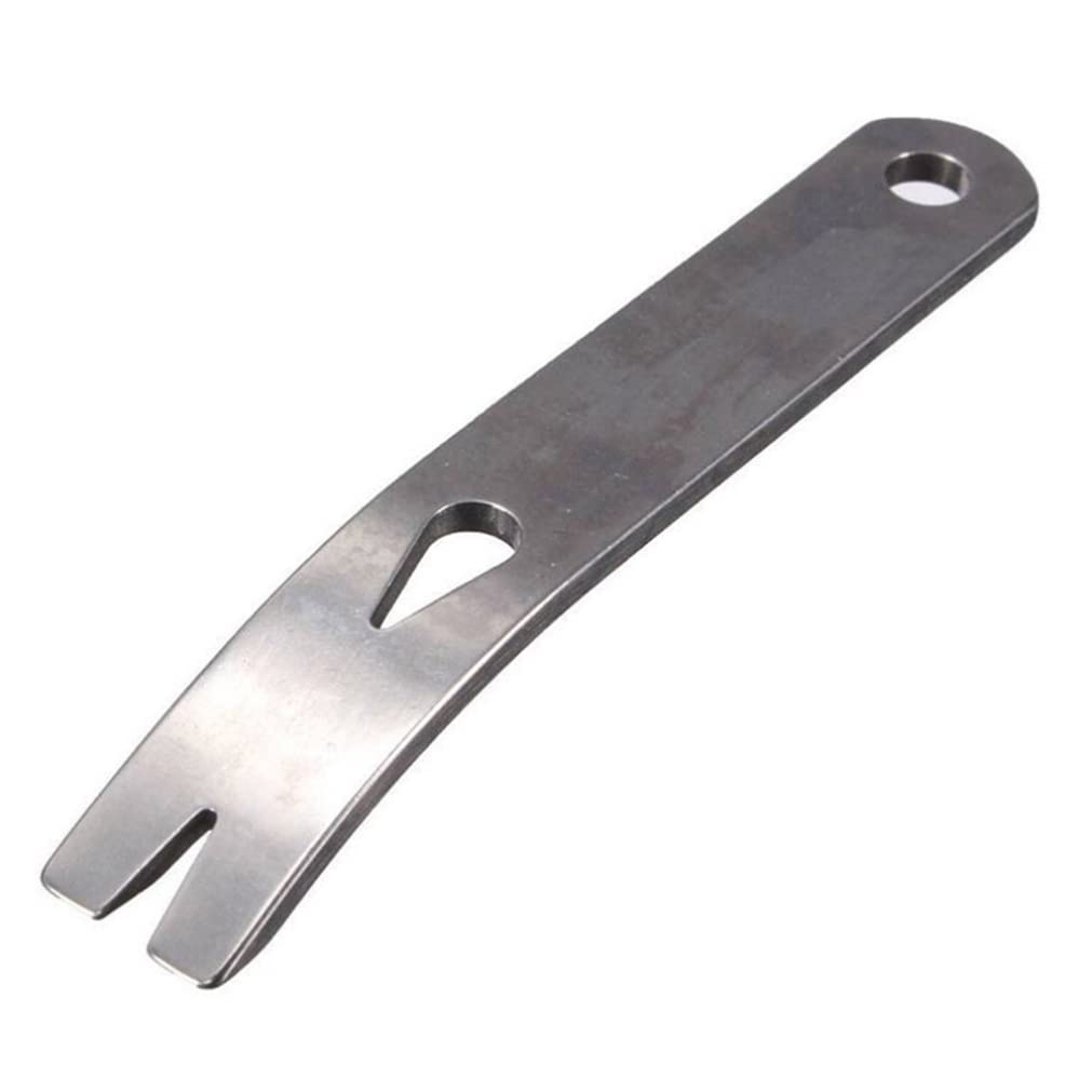 Mini Crank Crowbar, barra de bolsillo de acero inoxidable, herramienta de barra amplia de múltiples utilidades, palanca de apertura para la supervivencia de bushcraft