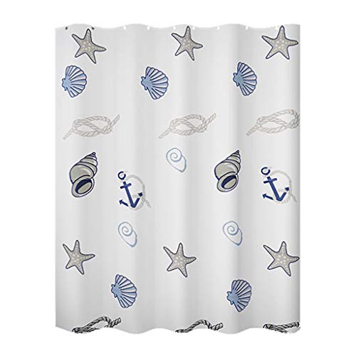 Rideau de douche rideau de douche tissu blanc imperméable 150 * 180cm - 2