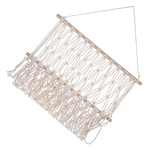Toyvian 3 Pecas Cremalheira Tecida Estante De Macramê Para Pendurar Na Parede Cabides Para Decorar P