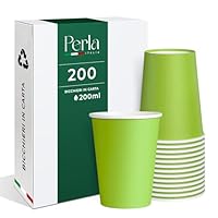 Turbo Bee 1200 Bicchieri Di Carta Usa E Getta 141,7 G, Per Bevande Fredde, Feste E Ufficio