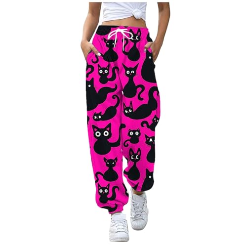 Pantalon de jogging Halloween pour femme : bas décontracté et confortable à taille haute