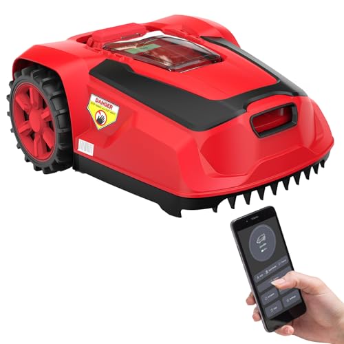 PowerSmart 20V Robot Lawn Mower - Covers 1/4 Acre / 10,890 Sq.Ft with Smart APP Control(Battery & Charger Included)