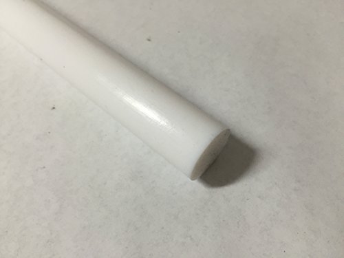 Barre acétal blanc de 3,8 cm matériau haute densité 61 cm