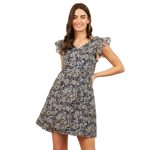 Image of Carlton London Women's A-Line Above Knee Length Dress