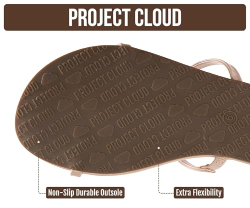 Image of Project Cloud Summer Sandals for Women with Memory Foam Insole (Transition) | Memory Foam Insole; Beach Flip Flops; Non-Slip Sole; Lightweight Double Straps; Summer Sandals for Women; Everyday Comfort