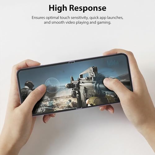 Image of TechTrendz Edge To Edge Screen Guard for Samsung Galaxy Z Flip 5 Unbreakable Membrane Diamond Quality Film Screen Protector (Front & Back) - Clear Screen Guard