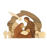 loppiano chiesa architettura  Holyart Presepe Piccolo intarsiato Legno Azur Loppiano 8x12 cm