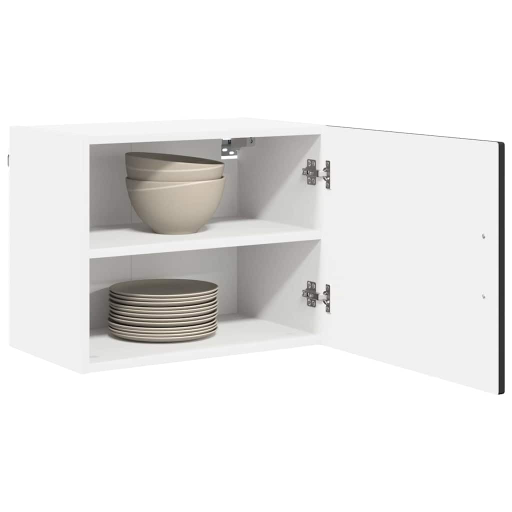 Armoire de cuisine en bois moderne Porto noire libérez votre plan de travail avec ce lot de 2