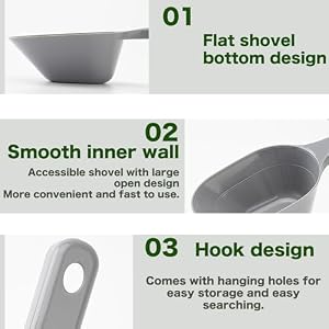 3PCS Dog Food Scoop, 1 Cup Plastic Pet Food Scoop With Measuring Lines for Dogs Cats Birds and Rabbits 3PCS Dog Food Scoop, 1 Cup Plastic Pet Food Scoop With Measuring Lines for Dogs Cats Birds and Rabbits