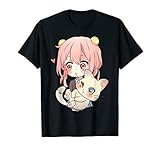 Anime and Cats Lover for Teen Manga kawaii Graphic Otaku T-Shirt
