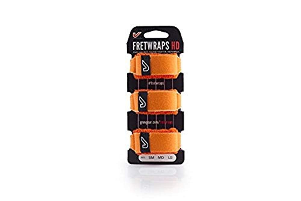 GruvGear 700604841039 HD-FretWrap (3er Pack) Small, Flare Orange