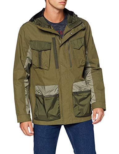 Superdry Men's Dress Code 4 Pocket Jacket, Green (Khaki 03o), XS
