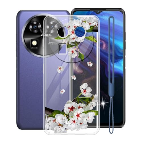 KJYFOANI for Oukitel WP37 Case, Transparent Hull Soft Silicone TPU Protective Case, Shockproof Anti-Fall Shell, Ultra-Thin Bumper Back Cover for Oukitel WP37 (6.60