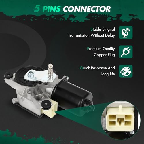 Image of SCITOO Front Windshield Wiper Motor Replacement fit for 1988-1990 for Chevrolet for C1500,1988-1990 for Chevrolet for C2500 OE: 22071770, 22100490,40-186,40186
