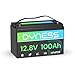 Dyness Lithium Batterie 12V 100Ah LiFePO4 Akku mit 100A BMS, Niedertemperatur-Abschaltung, Max 15000 Zyklen, 1280Wh Lithium Deep Cycle Solarbatterie für Wohnwagen, Camping, Solar Home Systeme, Boote