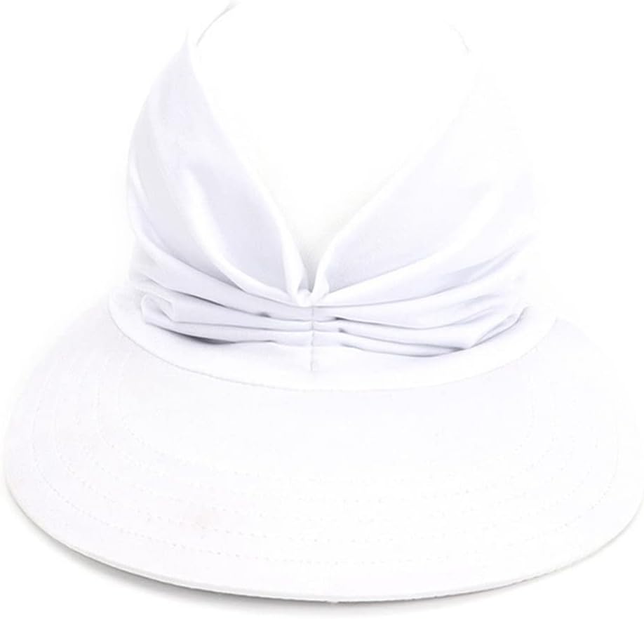 Hat Women's Sun Visor Sun Hat Anti-UV Outdoor Elastic Hollow Top Hat Elegant Beach Caps