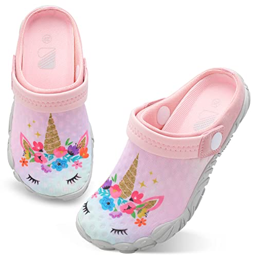 Besroad BD-ZT-BYT01-PINKBIGHORSE-36 Kids Boys Girls Swimming Hiking Water Shoes Sandals Wide House Slippers Clogs Pink Big Horse 5.5 Big Kid thumb #2