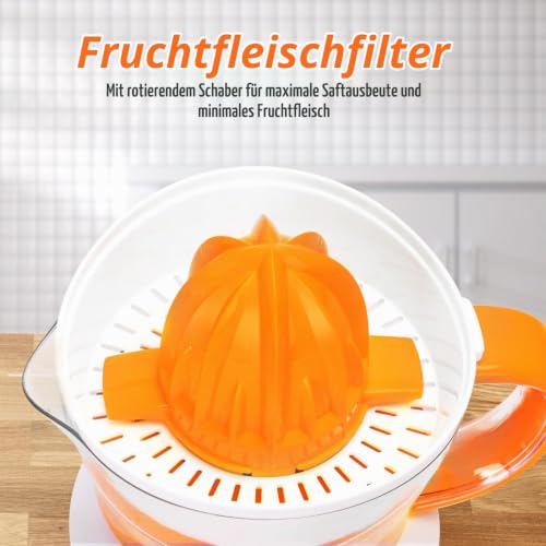 Aigostar Zitronenpresse Elektrisch 700ml, 2 Abnehmbaren Kegeln, 40W – Ansicht 4