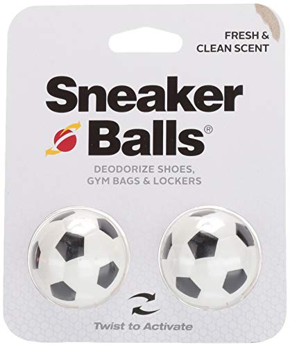Sneaker Balls Odor-Fighting Shoe Fresheners, Eliminates Unpleasant Smells, Perfect For Sneakers, Gym Bags, Gear Bags, Drawers, Lockers, And More!, Soccer, 2 Pack