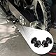 2 Stück 8mm Motorrad CNC Montageständer Racingadapter Ständeraufnahme, M8 Schwingenschutz Motorrad für Heckständer, Schwarz