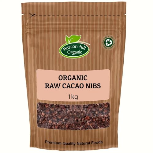 Image of Organic Raw Cacao Nibs 1kg by Hatton Hill | Rich, Pure Cacao Bean, Non-GMO, Homemade Chocolate, Ice-Cream, Cookies, Biscotti, Chocolate Sauce