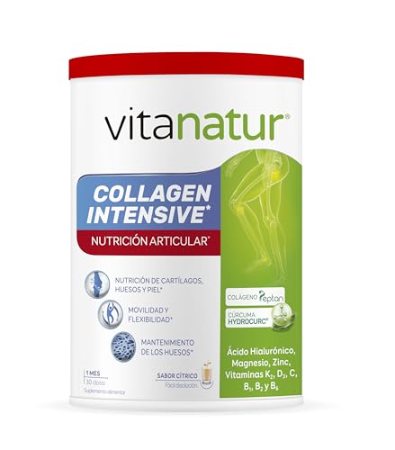 Vitanatur - Collagen Intensive, Complemento Alimenticio con Ingredientes que Contribuyen a la Nutrición Articular, la Movilidad y Flexibilidad - 30 Dosis