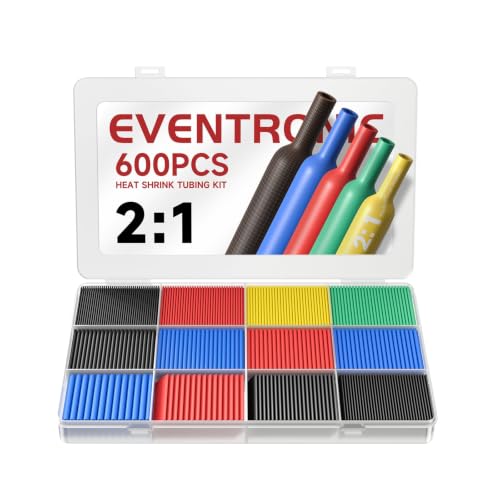 Eventronic 600PCS Heat Shrink Tubing 2:1