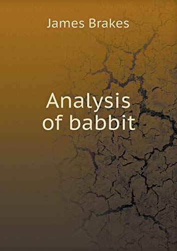 Analysis of babbit 5519461198 Book Cover