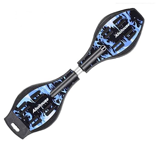 RipStik Caster Board Skateboard, Compact and Lightweight rip Stick Skateboard with 360-degree Casters and Illuminating Wheels for More Excitement, Durable Twistboard for Teenagers and Adults (F)